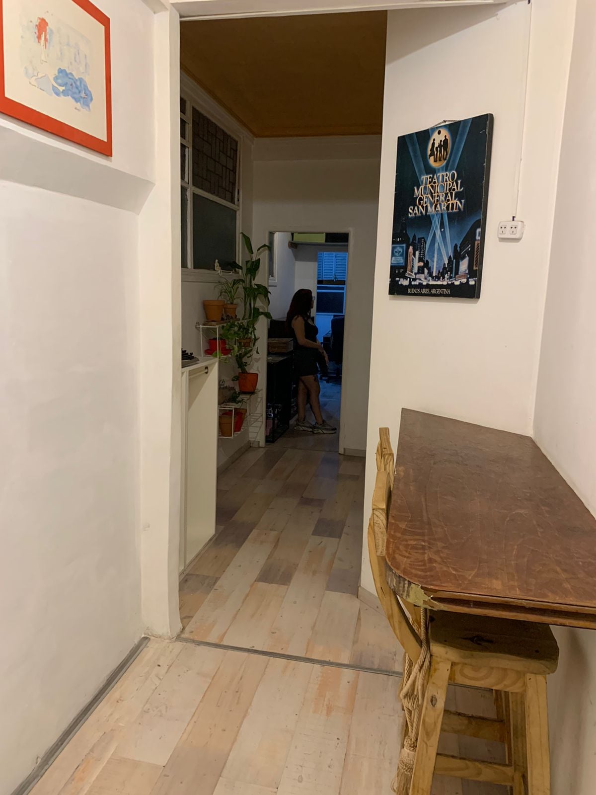Habitación en departamento de 1 dormitorio en San Nicolás