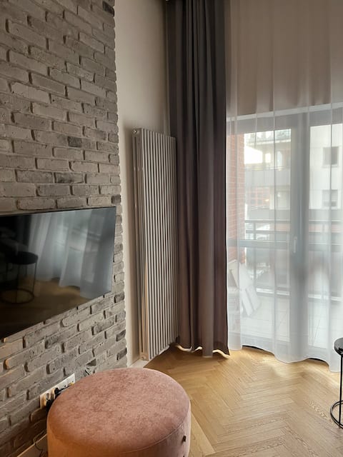 Top performing Airbnb: Scandinavian Style Apartment on old brewery site in Ołbin