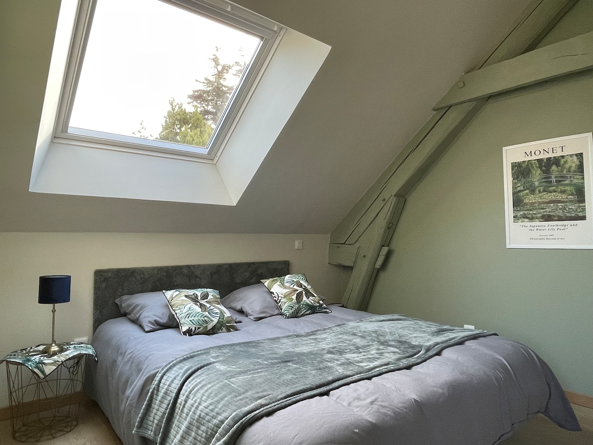 La Monet vue sur vert