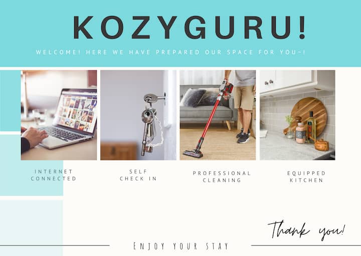 KozyGuru | Cronulla | 1 Bed Apt next to Beach