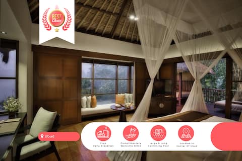 Valley Vista! 1BR Panoramic Pool Villa in Ubud