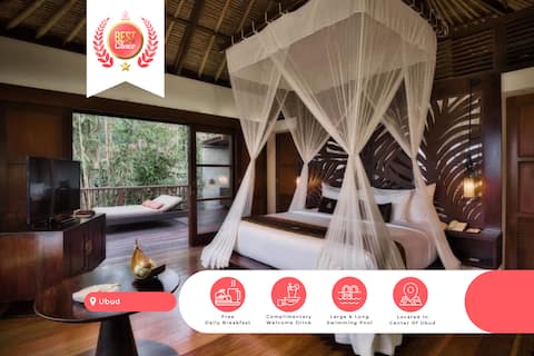 Riverside Elegance! 1BR Private Pool Villa in Ubud