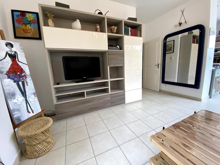 T2 Climatisé  Jardin Piscine Parkingprivé - Var