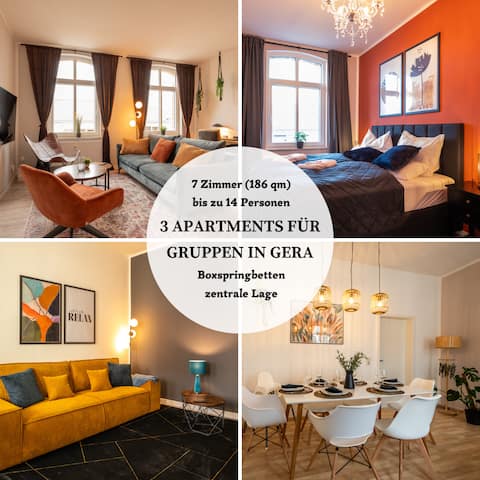 Perfect for groups & companies | 1 house, 3 apartments