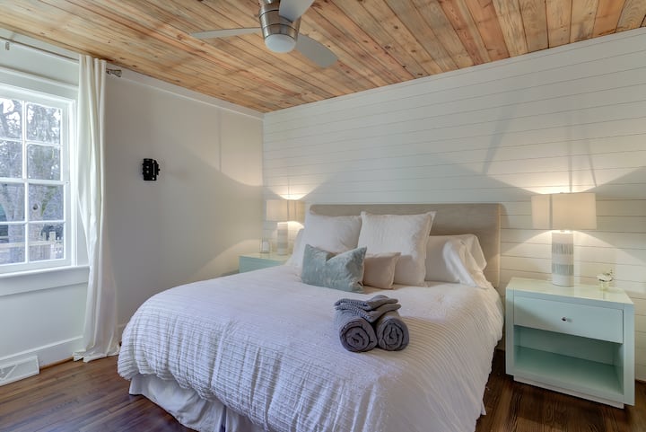 First floor. Bedroom #2. King bed.