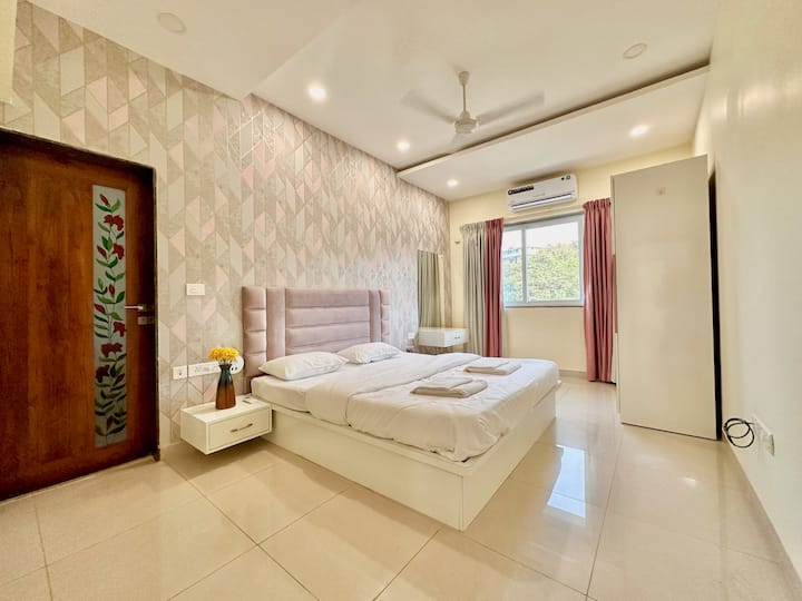 Bedroom 1 with En-suite Bathroom and Hill View