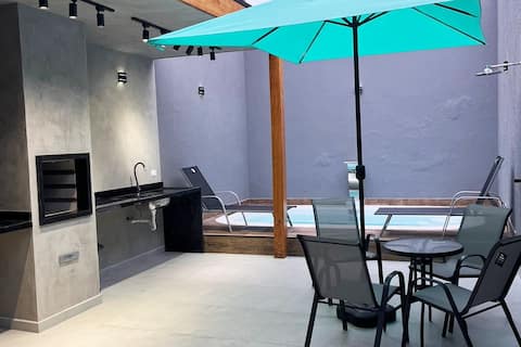 House  with swimming pool at ABC Near Saopauloexpo