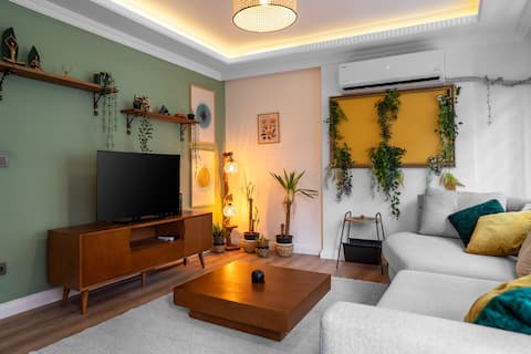Forest-Inspired Design 1BR near Galata & Cihangir