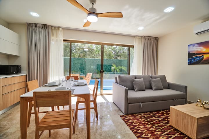 Tulum 1br | Private Plunge Pool In Aldea Zama - Paradise Beach