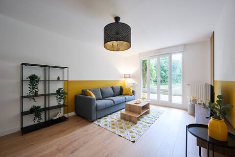 Yellow House - Terrasse - Equipé - Proche Paris