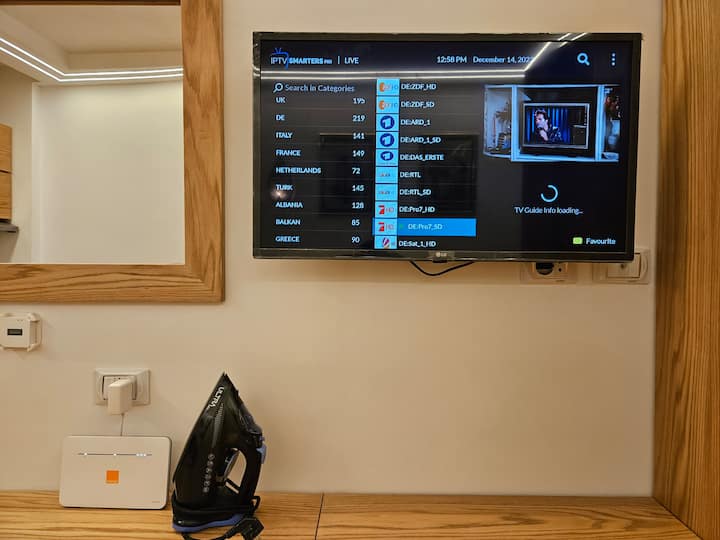 Vituo 7,000 vya kimataifa vya IPTV + Wi-Fi