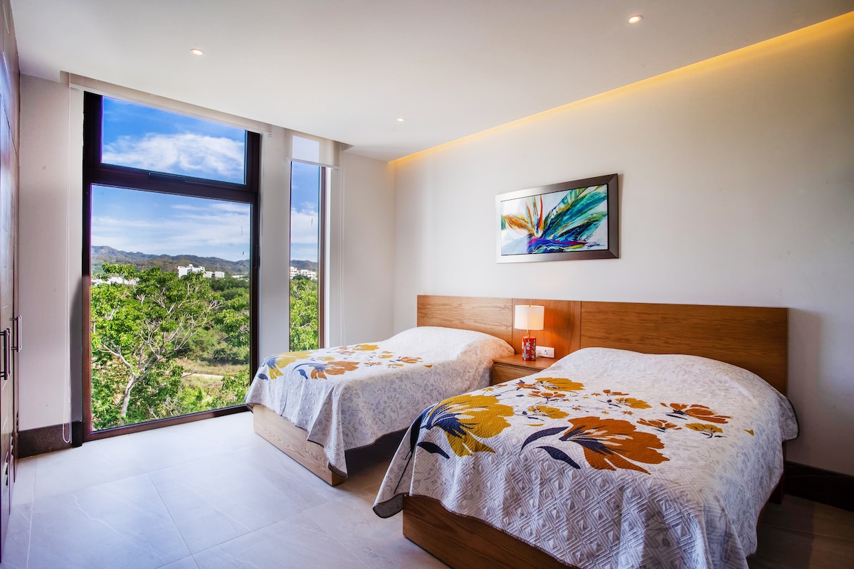 habitación con 2 camas queen size