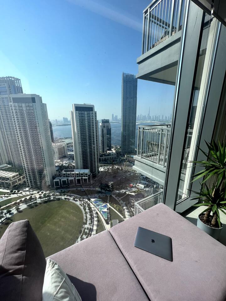 Burj Khalifa view, big terrace Apartments for Rent in Dubai, Dubai, United Arab Emirates Airbnb