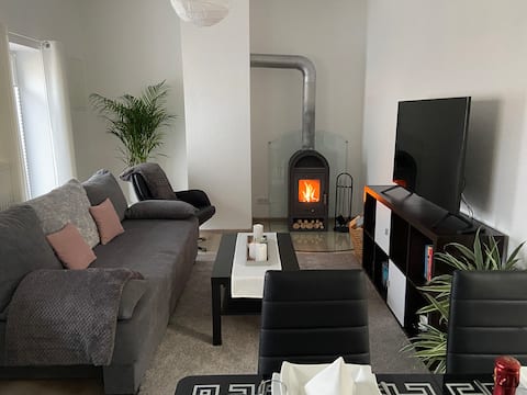 Popular Airbnb listing: Central - with fireplace and terrace in Halle (Saale)