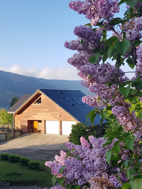 Modern chalet and large garden in Chartreuse
