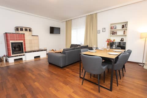 Leistungsstarkes Airbnb: Townhouse in Gohlis-Süd - 2 bedrooms & fireplace in Gohlis Süd