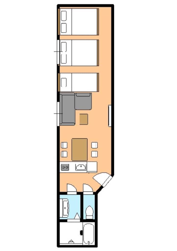 Soundproofed Condo With Kitchen! Large Screen Tv - 鹿児島市