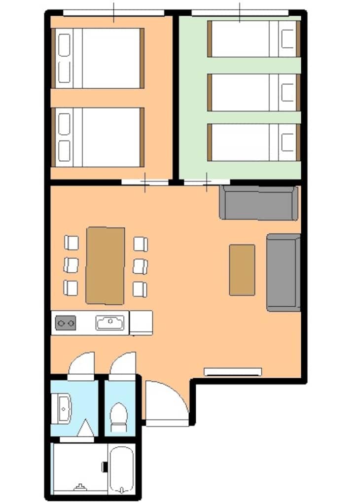 55㎡soundproofing Completed, Big Condo With Kitchen - Kagoshima