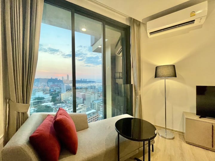 373 Edge Central Pattaya(1bed)city&partial Seaview - Pattaya City