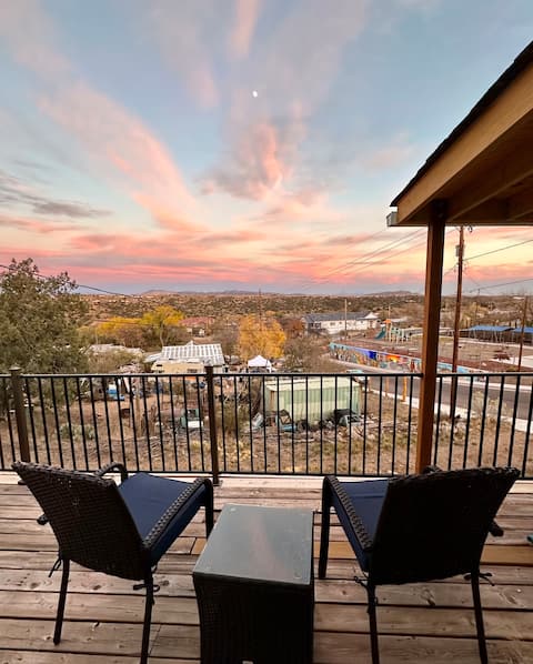 Huge views from the Zia House just above downtown