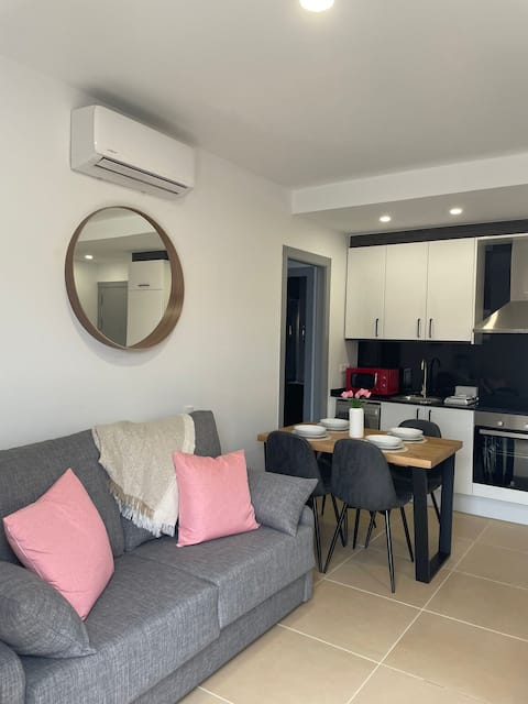 A bright duplex with parking