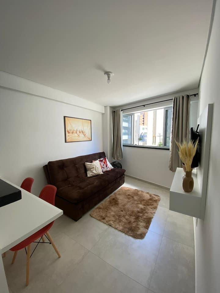 Flat Novo 4 People 500m Meireles Compact Beach Apartments for Rent in Fortaleza, Ceará, Brazil