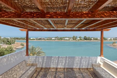 White Villa open lagoon view