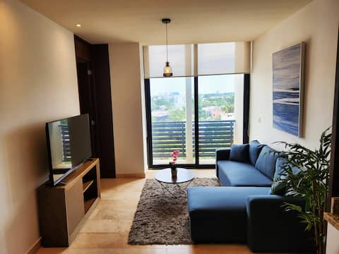 Top Airbnb: Apartment with pool "Holanda" in Fraccionamiento San Ramón