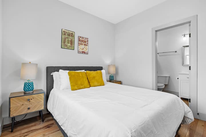 Sleep like royalty in our queen bedroom suite. Thoughtfully designed for comfort and style, it's the perfect haven for a restful night's sleep during your stay.