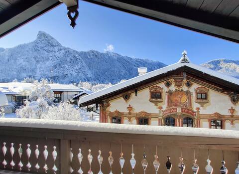 Sauna oasis in front of Pilatus house