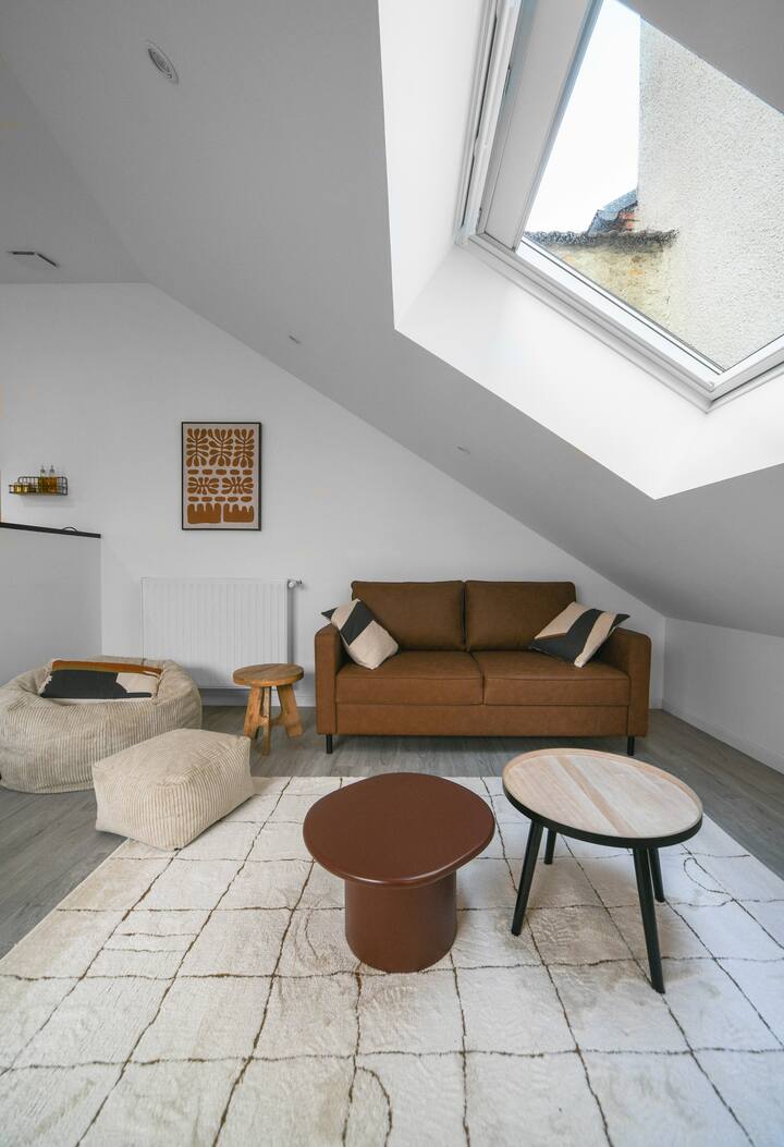 Grand Appartement Avec Terrasse, Parking Gratuit - Bellerive-sur-Allier