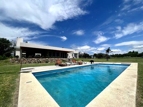 Premium Country House with Large Patio, Pool, and Fireplace