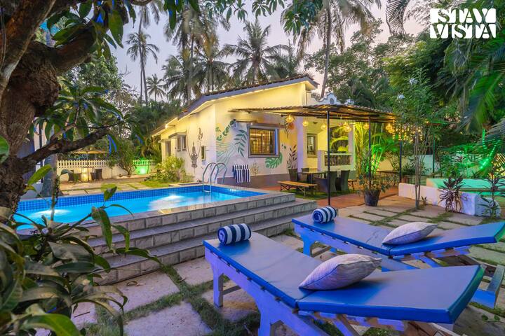 Independent Secluded Villa w/ pvt pool in Anjuna