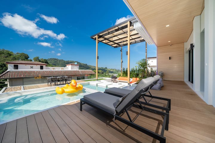 Lounge area by the pool