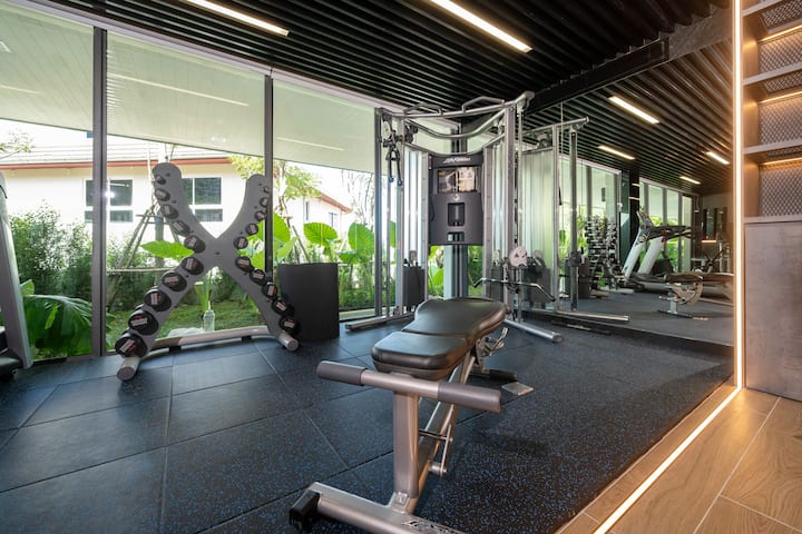 Strength area in the gym