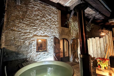 Beautiful farmhouse with private Nordic bath