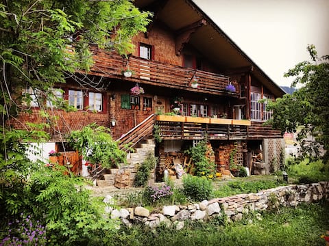 Your cocoon at the cheese farm in Leysin