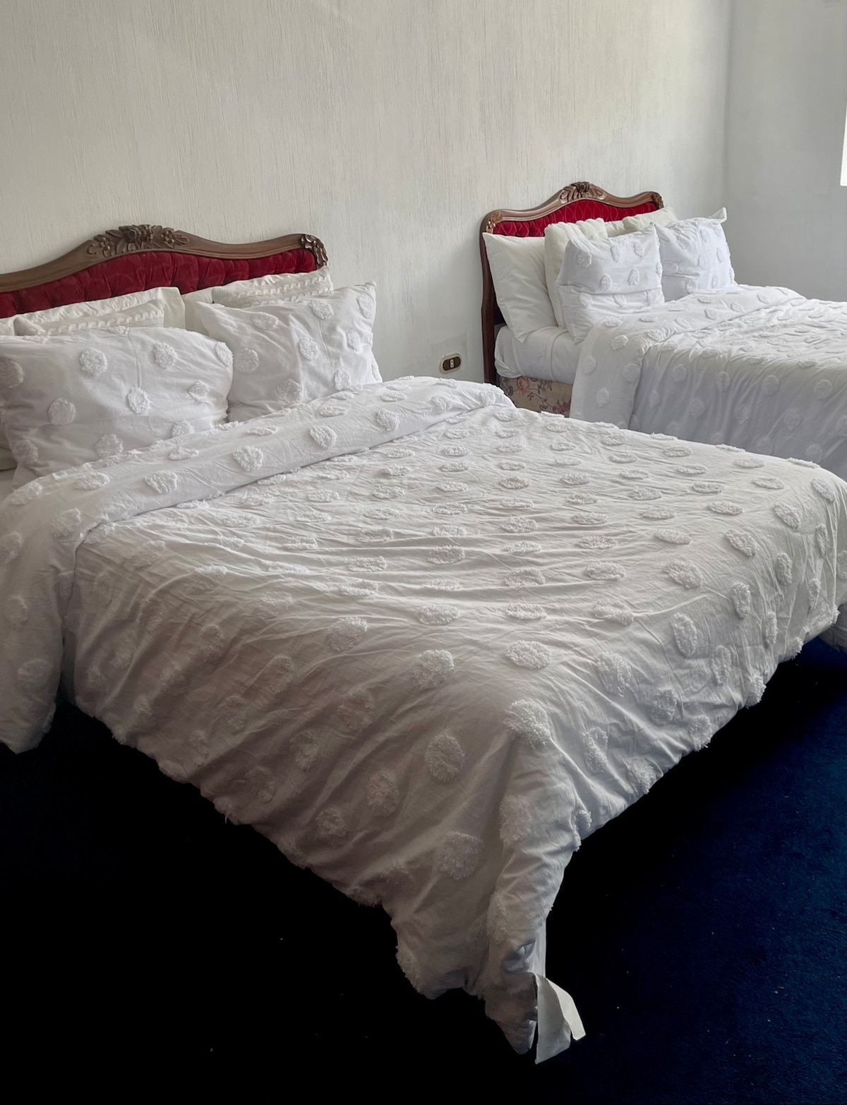 غرفة النوم 3: سريران كاملان بحمام خاص ملحق.