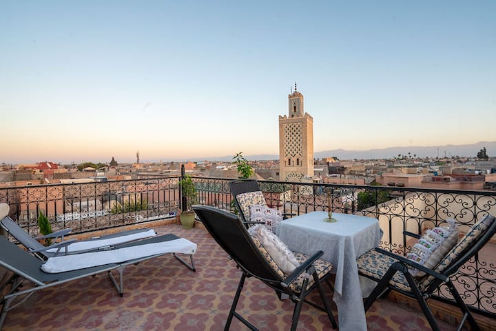 Riad Avec Terrasse Panoramique - Marrakesch