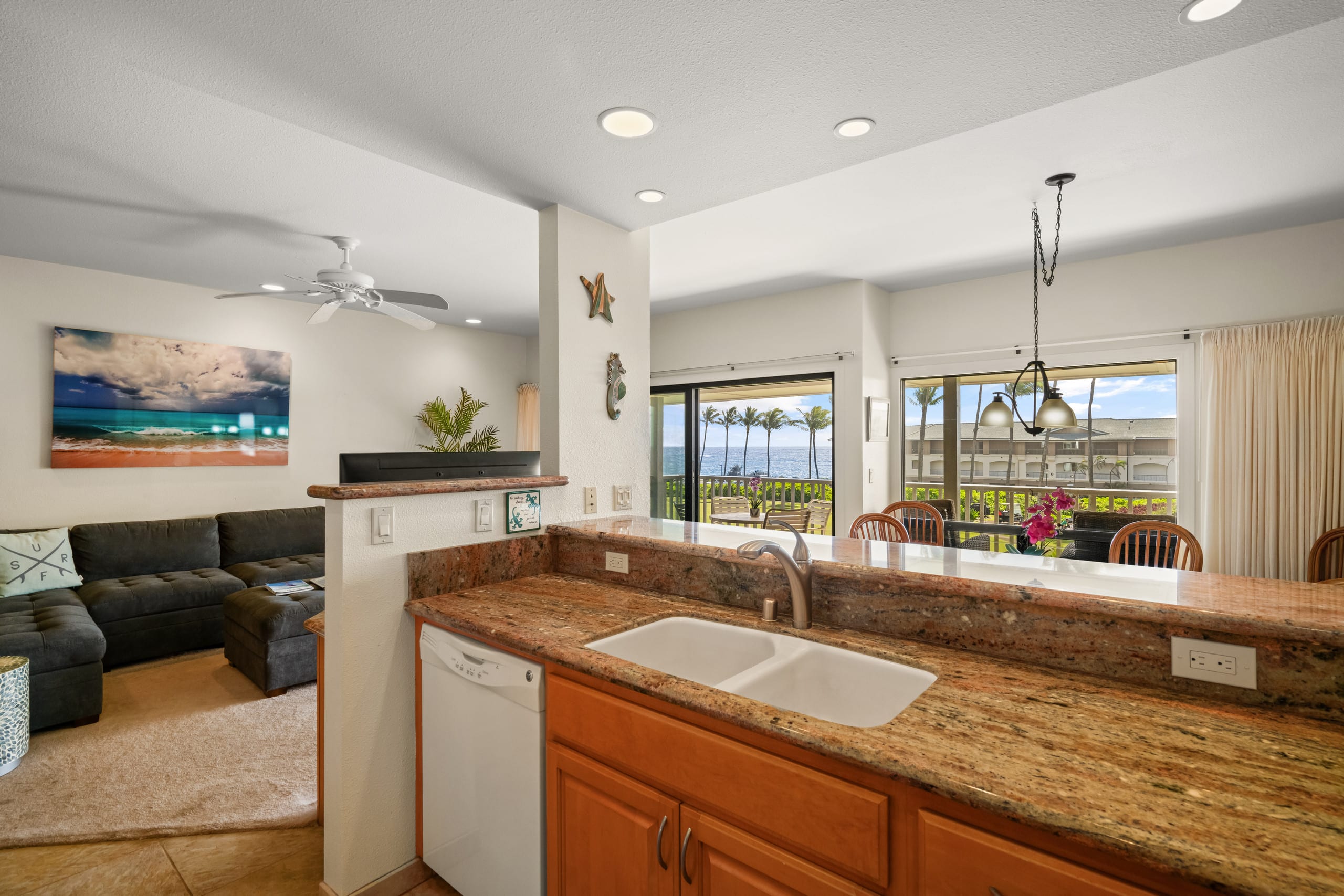 Oceanview Steps to Beach AC Poipu Sands 326 - Photo 7