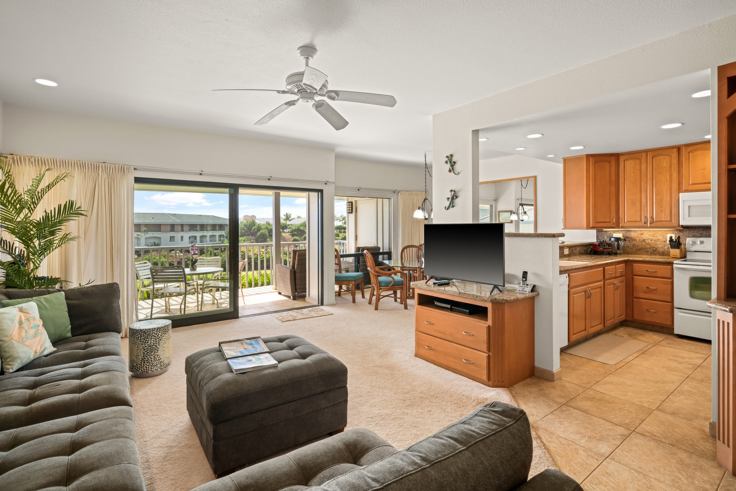 Oceanview Steps to Beach AC Poipu Sands 326 - Main photo