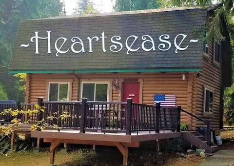 Heartsease Log Cabin on South Whidbey Island