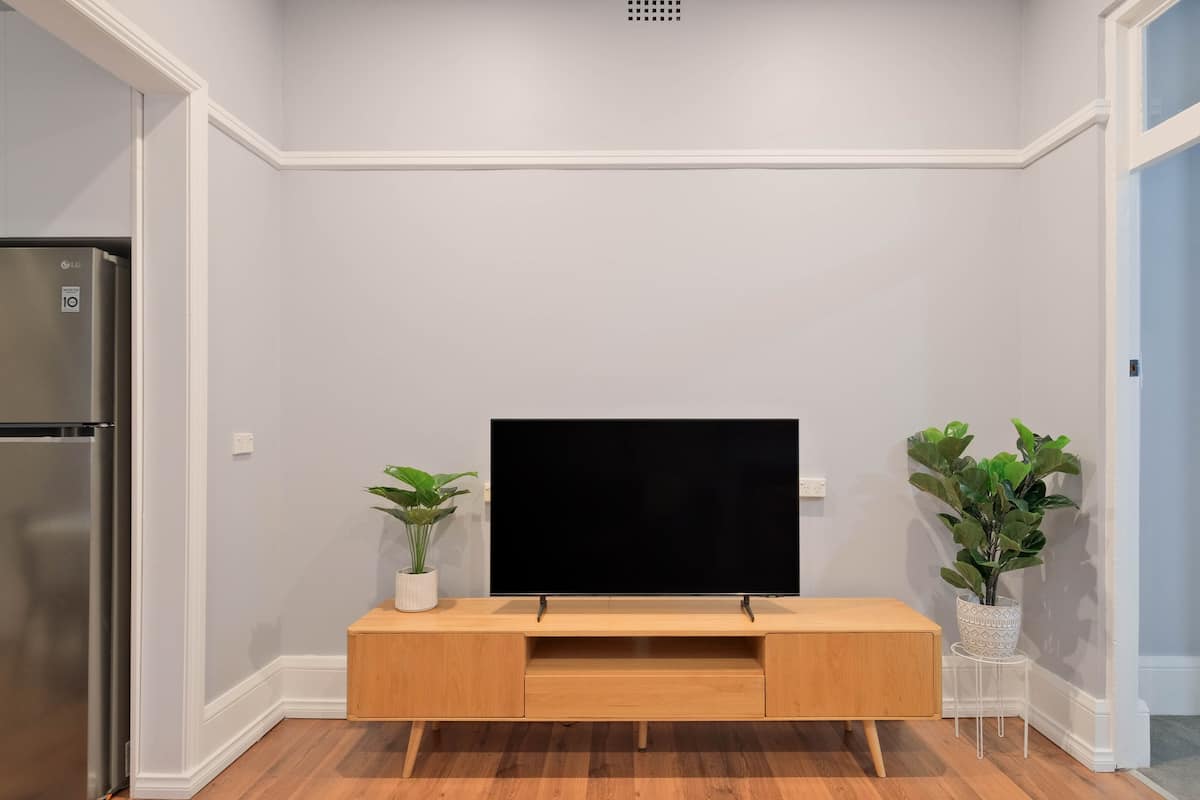 Big 50" 4k Samsung smart TV for Netflix & chill days.