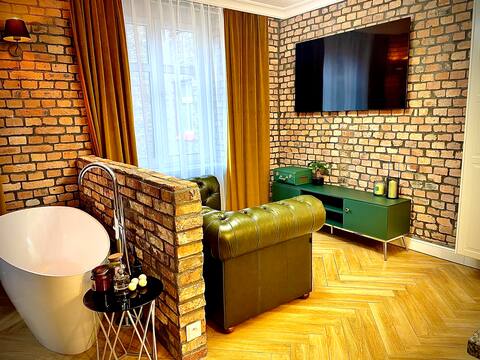 Successful Airbnb property: Luxury Apartment in Nikiszowiec – Olive in Janów Nikiszowiec