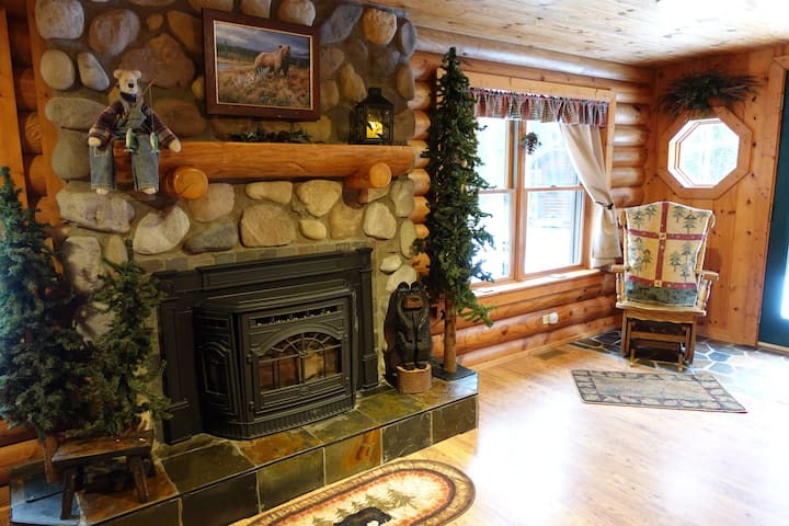 Log Cabin In Cheboygan Near Mullett & Mackinaw! - Mullett Lake, MI