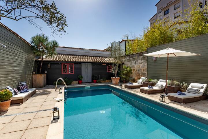 Grande maison piscine 3 chambres proche du centre