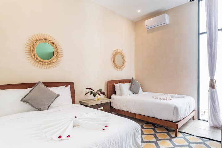 Tercer dormitorio, perfecto para familias, configuración ideal para niños o amigos que viajan juntos.