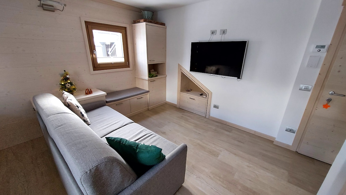 Ზემოთ მისაღები სივრცე ორადგილიანი გასაშლელი დივნით