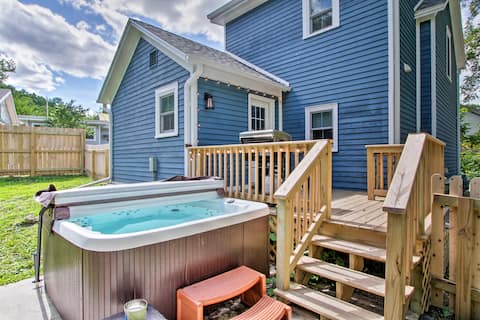 Historic Downtown, *HotTub*, FirePit & Fenced Yard