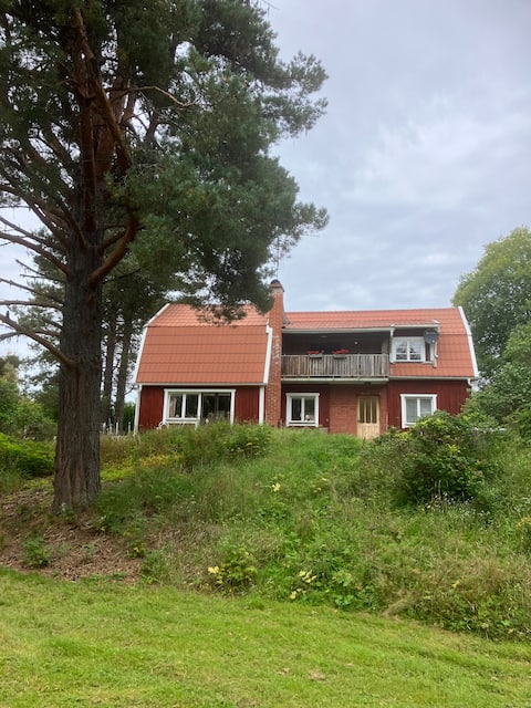 Cottage in old valley village on lake property
